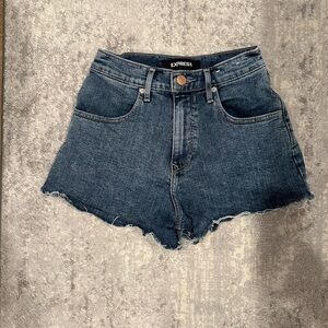 Express shortie high rise mom shorts